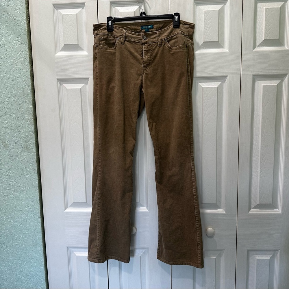 Bitten by Sarah Jessica Parker Brown Corduroy Flare Wide Leg Jeans